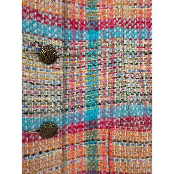 NWT Emanuel Ungaro Paris Parallele Tweed wool blazer 90's vintage 16 XL - Picture 5 of 16